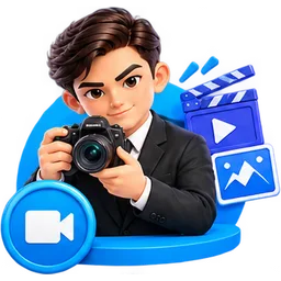 Maskot fotografer — konten visual profesional